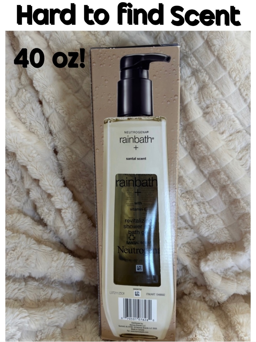 Neutrogena Rainbath + Rejuvenating Shower and Bath Gel, 40 oz. Santal Scent NIB